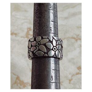 VTG Lisa Jenks Sterling Silver Rare Tahiti Band Ring Sz 6.5